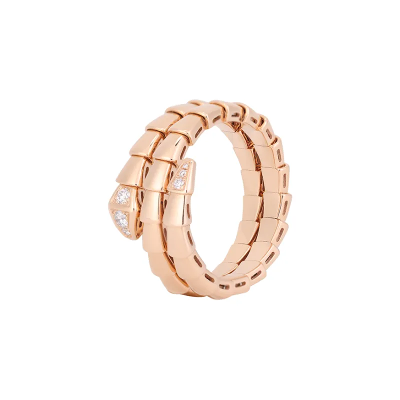 BVLGARI 18K Rose Gold Rings Women's Rose Gold-0