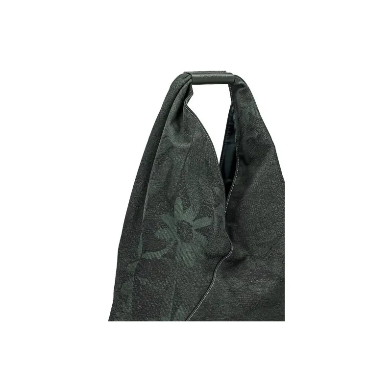 MM6 Maison Margiela Cotton One Shoulder Handbag Women's Khaki/Green-4