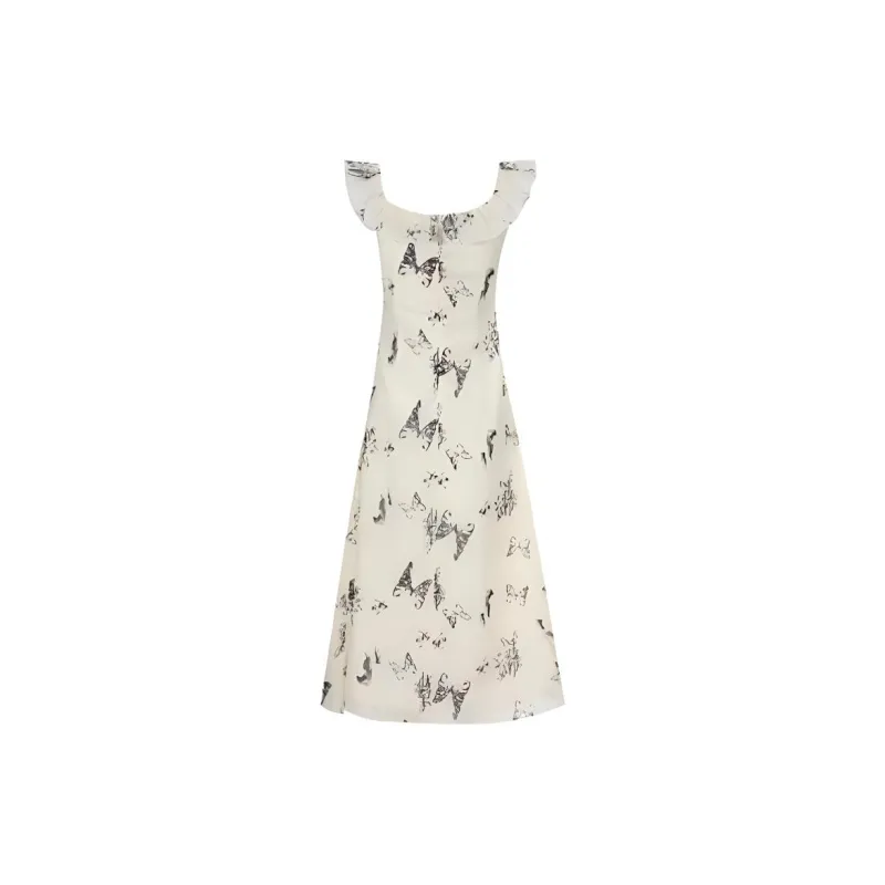TASTILY Short-Sleeved Dresses Women's Ecru-1