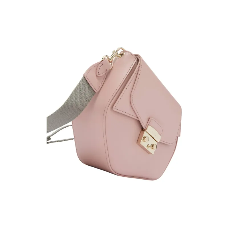 Furla Metropolis Collection Leather Crossbody Bag Shoulder Bag Mini Women's Pink-1
