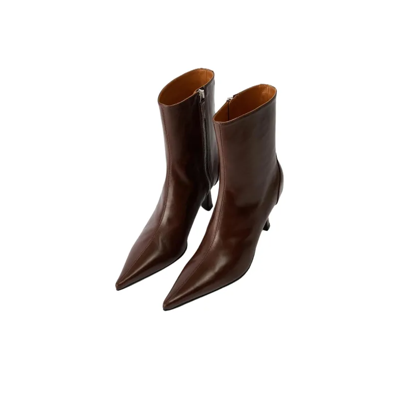 OUR LEGACY Slim Ankle Boots Women's Coffee-2