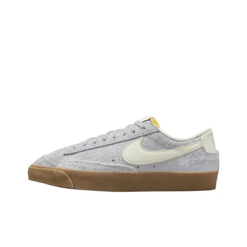 Nike Blazer Low '77 Lightweight Low Top Skateboard Shoes Women's Gray