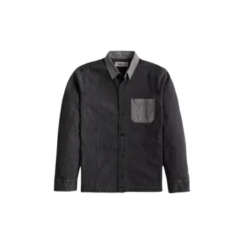 Hollister Denim Jacket Men's Black Washable