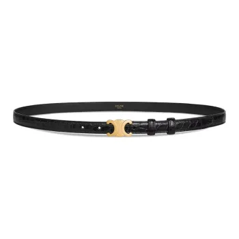 CELINE Small Triomphe Belt In Alligator