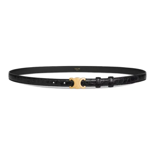 CELINE Small Triomphe Belt In Alligator