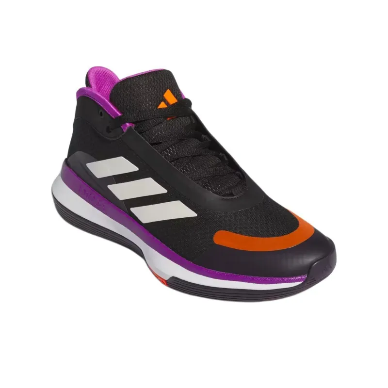 Adidas Bounce Legends Anti Slip Wear Resistant Mid Top Basketball Shoes Unisex Black Purple-1