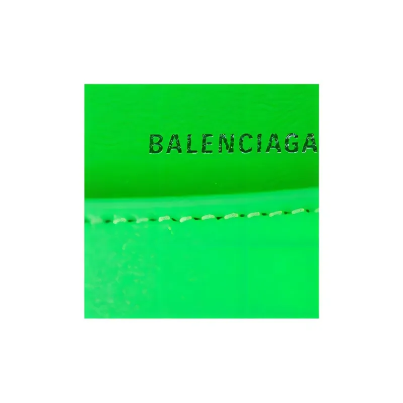 Balenciaga Hourglass Smooth Calfskin Hourglass Bag, Shoulder Bag, Crossbody Bag, Handbag Extra Small Women's Neon Green-3