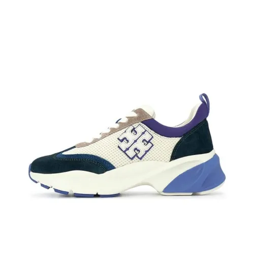 TORY BURCH Good Luck Low Top Casual Shoes Women's White Blue
