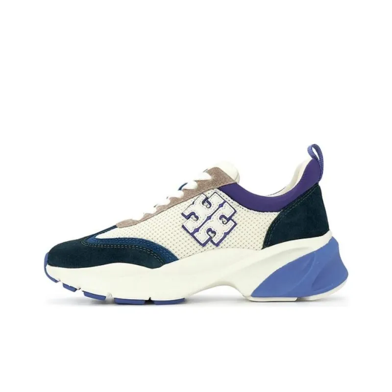TORY BURCH Good Luck Low Top Casual Shoes Women's White Blue-0