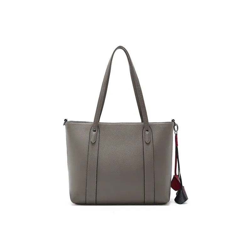Old Man's Head Top Grain Cow Leather Shoulder Bag Large Size Women's Multicolor-16