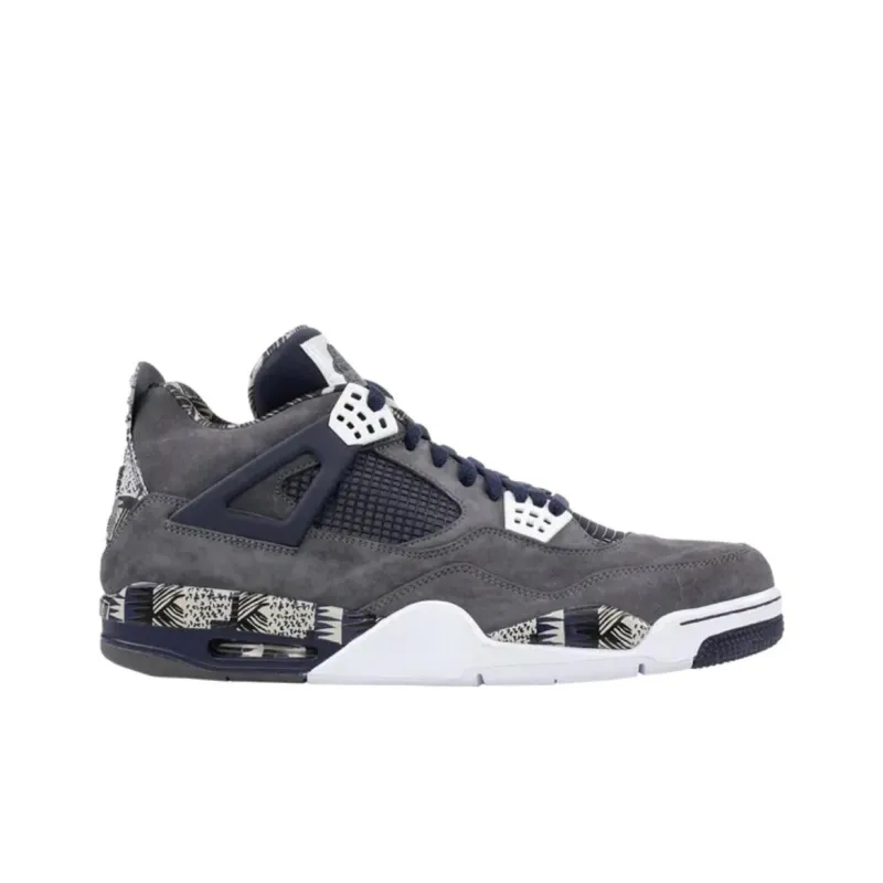 Jordan Air Jordan 4 Anti-Slip Wear-Resistant Low-Top Basketball Shoes Unisex Gray-1