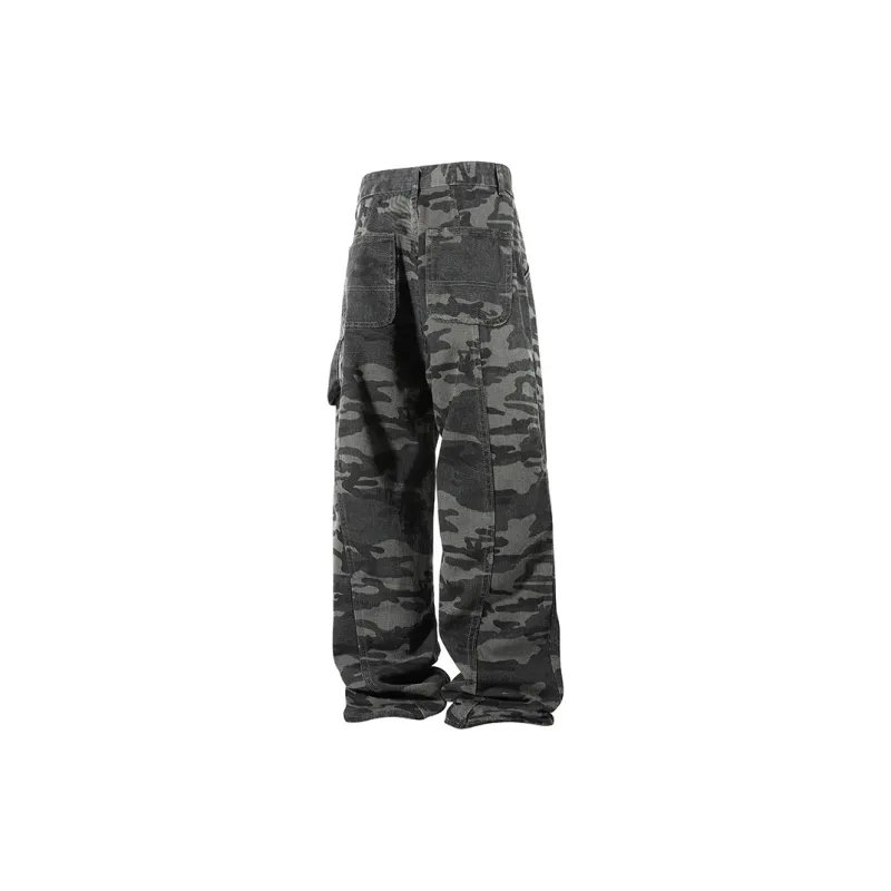 KOKO BASE Jeans Unisex Camouflage Army Green-1