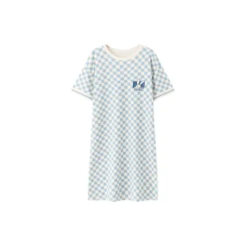 FENTENGCARE Nightgown Women's Light Blue