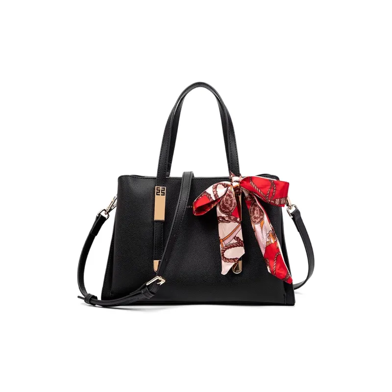 CLEVER& KETCH PU Handbag Regular Women's Red/Black/Blue-5