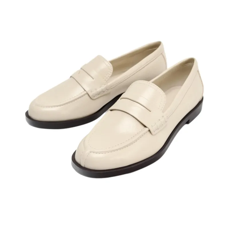 ZARA Loafers 2.5cm Women's White-2