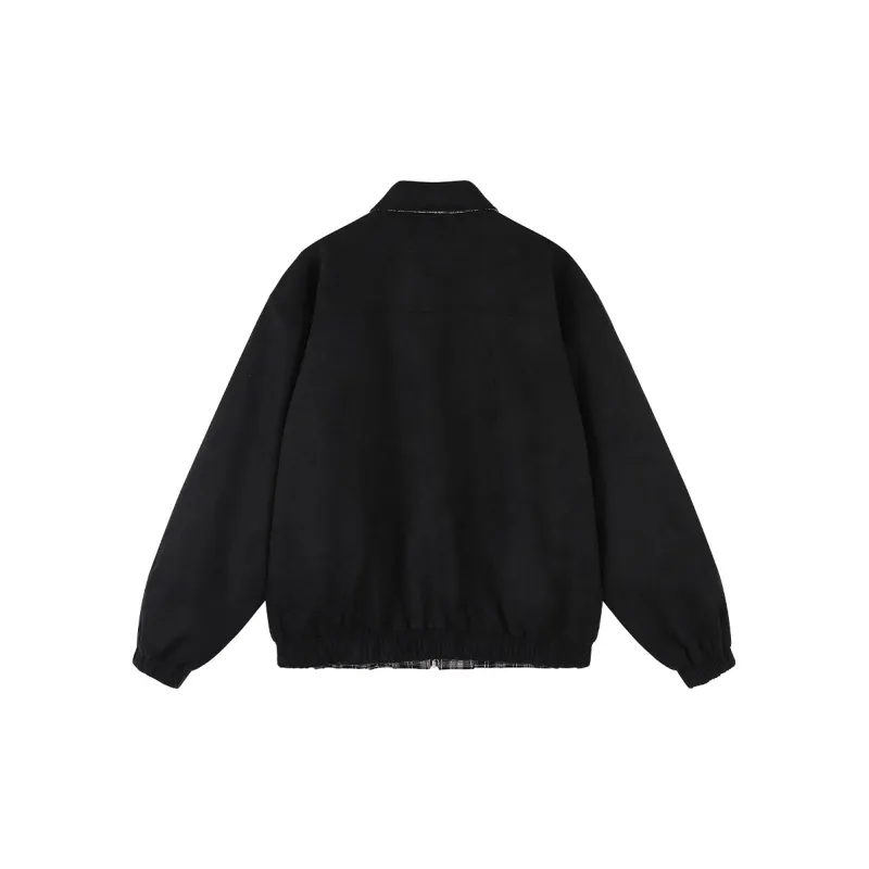 MATCHA STORY College Series Jackets Coats Unisex Black-1