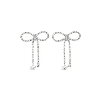 Blumarine Rhinestone bow Earrings