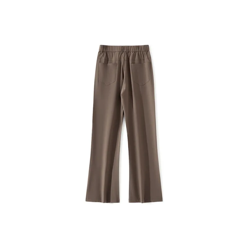 Devanro Casual Pants Men's Brown-9