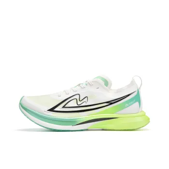 Sonic Cat Breathable Coverage Rebound Low Top Full Length Carbon Plate Training Running Shoes Unisex White Green