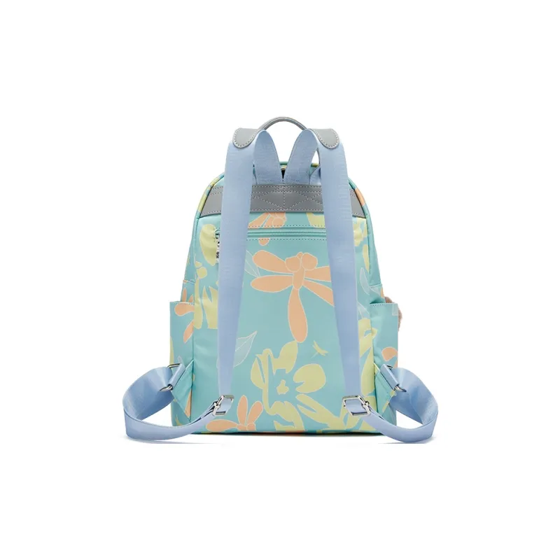 RED DRAGONFLY Fabric Backpack Regular Unisex Light Blue-3