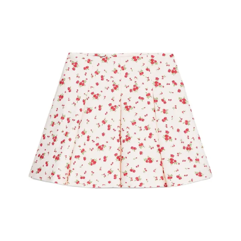 ZARA Trf Casual Short Skirts Women's Nude/Red-1