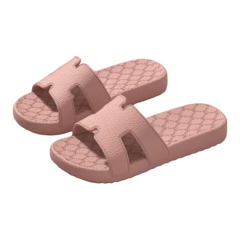 ECAC Summer Indoor Platform Bathroom Bathing Slip Resistant Home Slippers-6