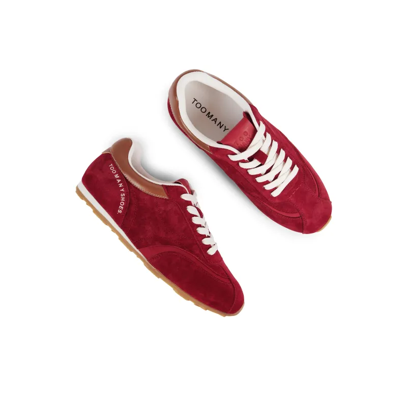 TOOMANYSHOES Manchester United Fan Slip-Resistant Low-Top Casual Shoes Women's Red-4