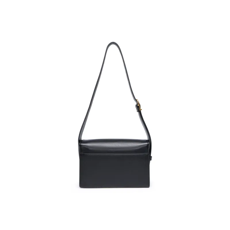 Chrisdien Deny Cow Leather Small Square Bag Shoulder Bag Shoulder Bag Regular Women's Coffee/Light Brown/Black-12