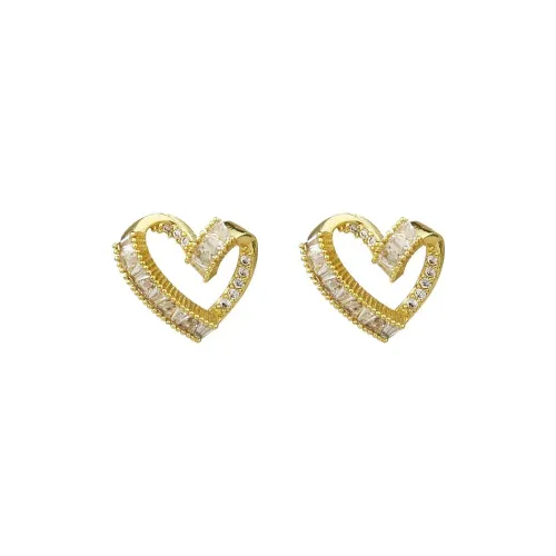 BLESSED BULLET Copper Stud Earrings Women's