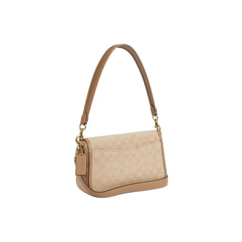 COACH Hadley Fabric Portable Crossbody Bag Shoulder Bag Women's Dark Natural-1