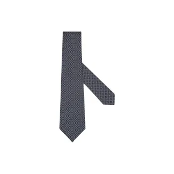 Ermenegildo Zegna Geometric Floral Pattern Jacquard Tie