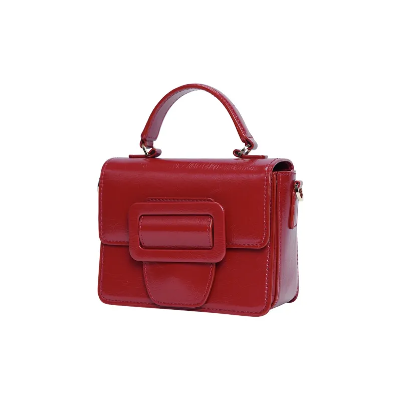 MERIMIES Artificial Leather Handbag Small Size Women's Extra Red | Passionate Red-2