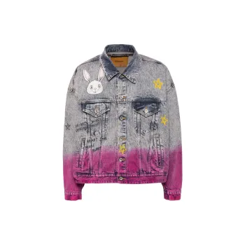 Doublet Anime Hand printing Denim Jacket
