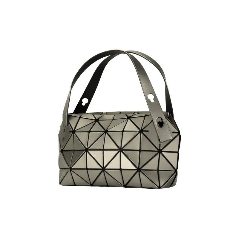 ISSEY MIYAKE Polyvinyl Chloride Resin Handbag Mini Women's Silver-1
