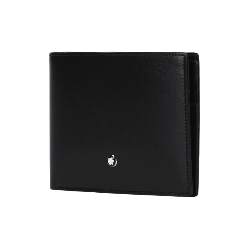 MONTBLANC Meisterstuck Grain Cow Leather Card Holder, Wallet Men's Black-2