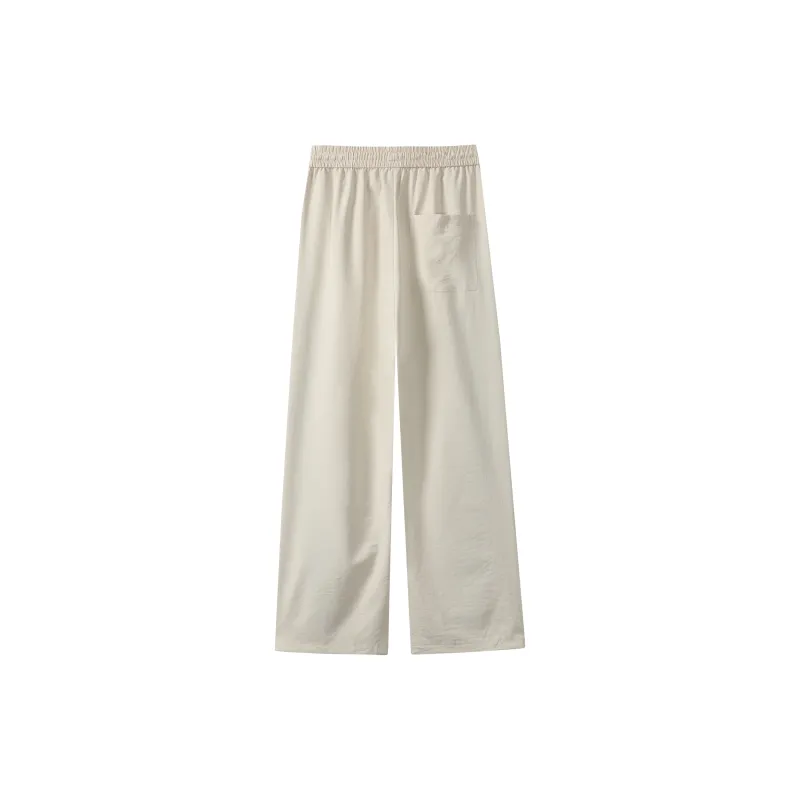 ZWWWZ Casual Pants Unisex Apricot-1