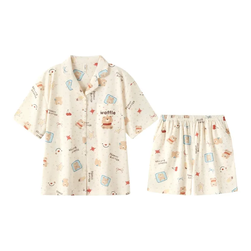 Gongdie x Miiiiichan Pajama Set Women's Apricot-0