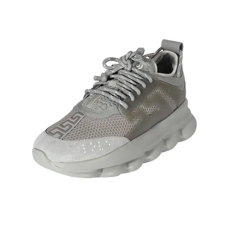 FANSIZHE Chain Reaction Low Top Casual Shoes Men's Brown-1