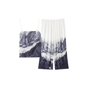 Qin Jing Pajama Set Women's Ink Wash