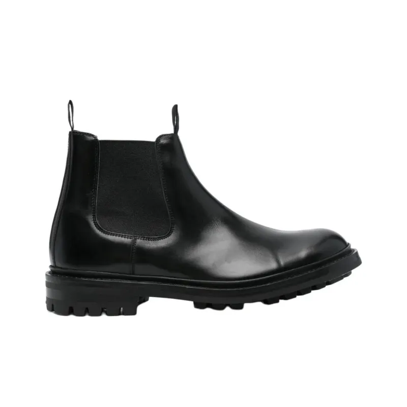 Tricker's Short Chelsea Boots Men's Black-1
