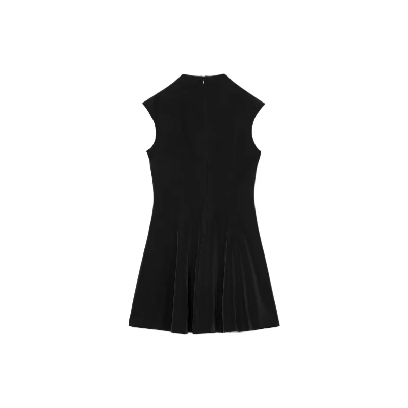 ZARA Sleeveless Dress Women's Black-1