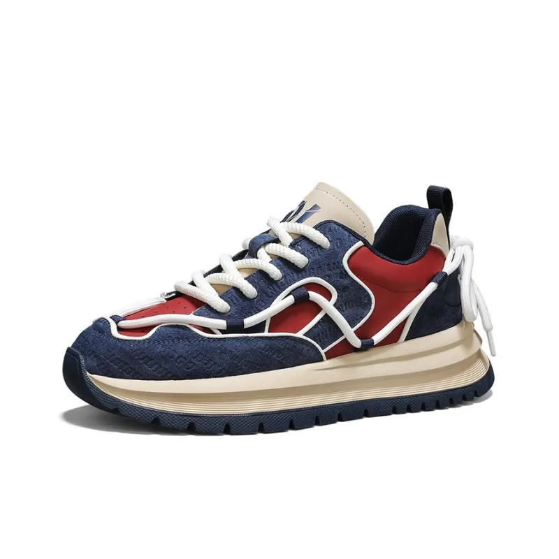 M.M Party Cushioning Anti Slip And Wear Resistant Support Balance Height Increasing Low Top Casual Shoes Men's-2