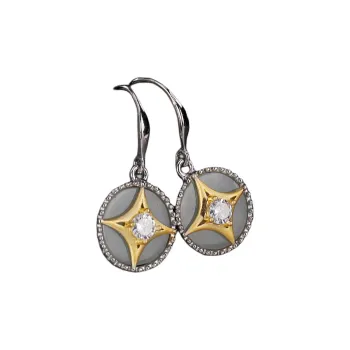 Royal Heaven's Choice Earrings Pale Greenish White Jade Unisex