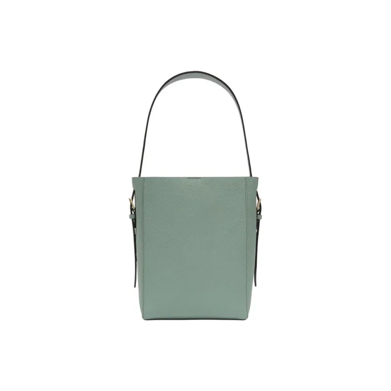Valextra Valextra Soft Millepunte Calfskin Bucket Bags Shoulder Bags Mini Women's Eucalyptus Green-3