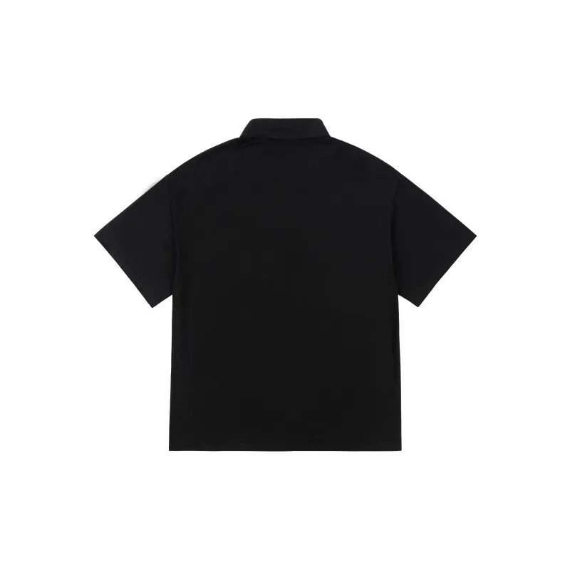 XINYINSU SS25 Polo Shirt Unisex Black-1