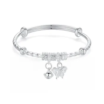 OSSINMI 999 Fine Silver Bangles Women's