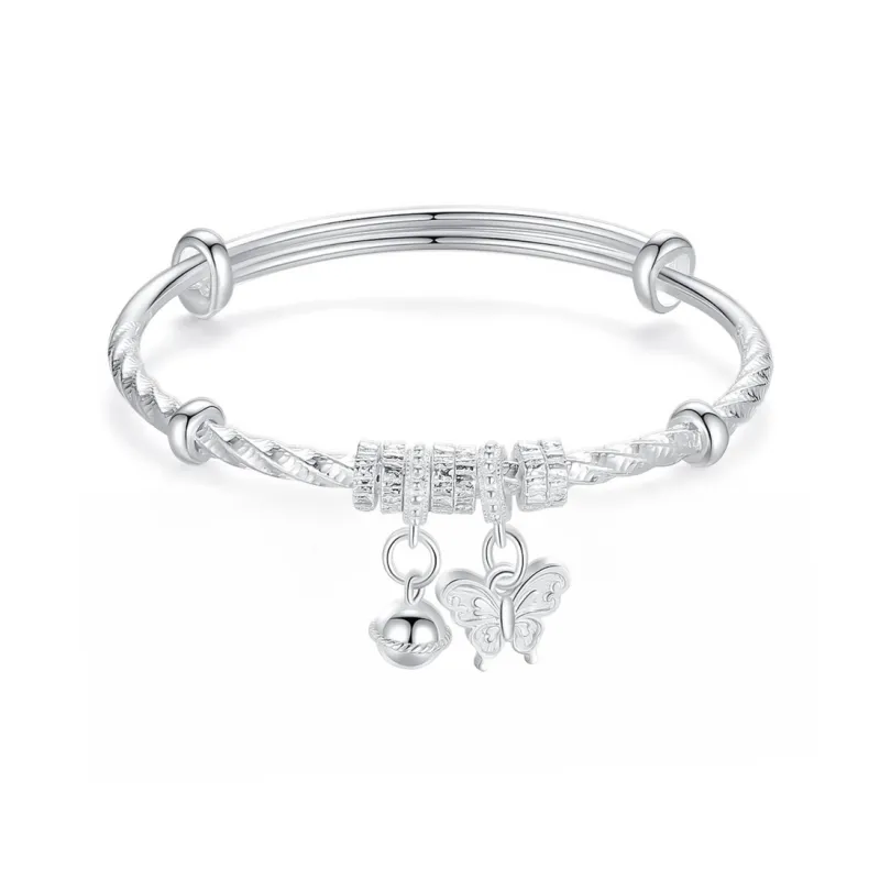 OSSINMI 999 Fine Silver Bangles Women's-0