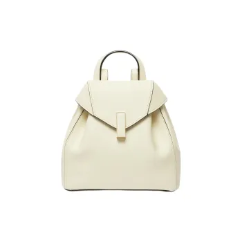 Valextra Soft Sheepskin Backpack Mini Unisex White