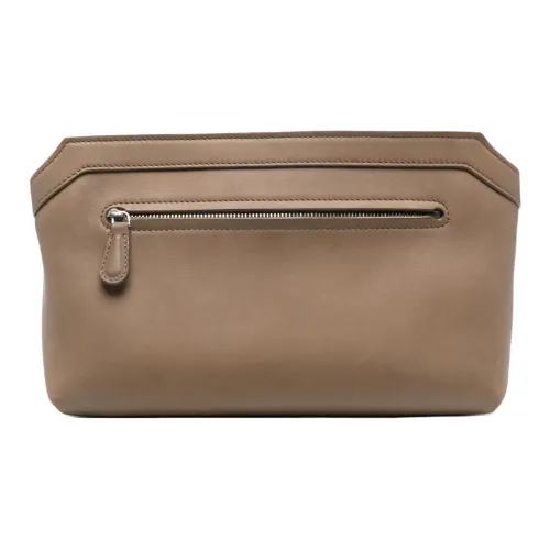 THE ROW Calfskin Clutch Women's Brown