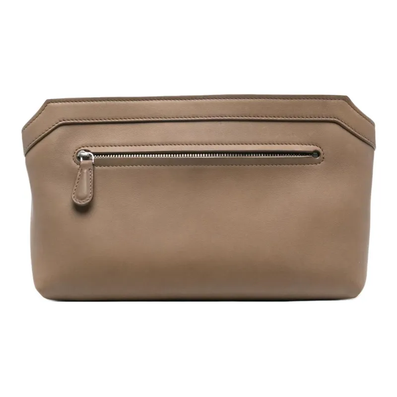 THE ROW Calfskin Clutch Women's Brown-0